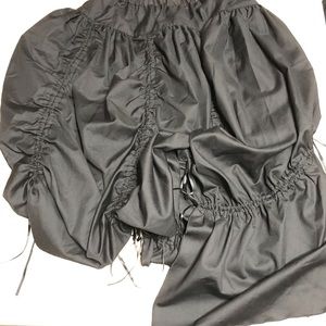 Black Peace Now asymmetrical ruched skirt